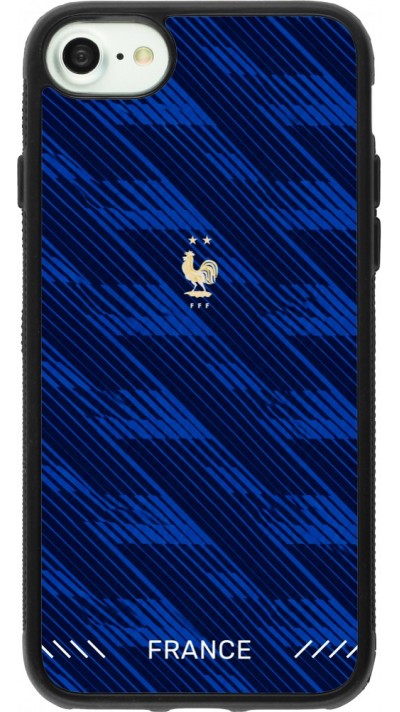 iPhone 7 / 8 / SE (2020, 2022) Case Hülle - Silikon schwarz Frankreich 2026 personalisierbares Fussballtrikot
