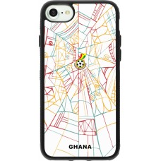 iPhone 7 / 8 / SE (2020, 2022) Case Hülle - Silikon schwarz Ghana 2026 personalisierbares Fussballtrikot