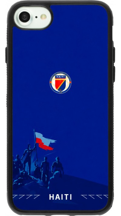 iPhone 7 / 8 / SE (2020, 2022) Case Hülle - Silikon schwarz Haiti 2026 personalisierbares Fussballtrikot