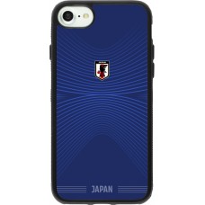 iPhone 7 / 8 / SE (2020, 2022) Case Hülle - Silikon schwarz Japan 2022 personalisierbares Fussballtrikot
