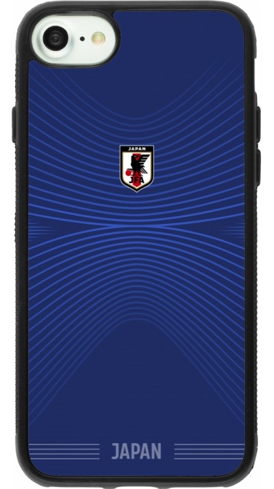 iPhone 7 / 8 / SE (2020, 2022) Case Hülle - Silikon schwarz Japan 2022 personalisierbares Fussballtrikot