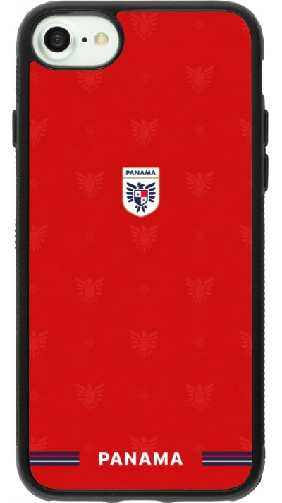 iPhone 7 / 8 / SE (2020, 2022) Case Hülle - Silikon schwarz Panama 2026 personalisierbares Fussballtrikot