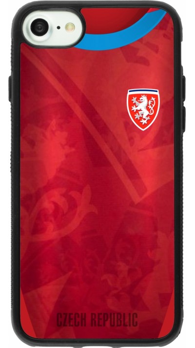 iPhone 7 / 8 / SE (2020, 2022) Case Hülle - Silikon schwarz Tschechische Republik personalisierbares Fussballtrikot