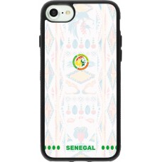 iPhone 7 / 8 / SE (2020, 2022) Case Hülle - Silikon schwarz Senegal 2026 personalisierbares Fussballtrikot