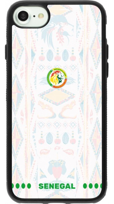 iPhone 7 / 8 / SE (2020, 2022) Case Hülle - Silikon schwarz Senegal 2026 personalisierbares Fussballtrikot