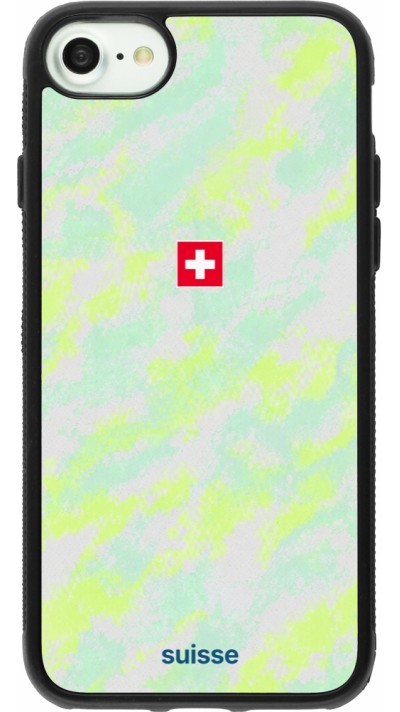 iPhone 7 / 8 / SE (2020, 2022) Case Hülle - Silikon schwarz Schweiz Away 2026 personalisierbares Fussballtrikot