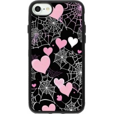 iPhone 7 / 8 / SE (2020, 2022) Case Hülle - Silikon schwarz Halloween 2024 girly