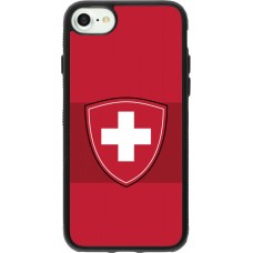 iPhone 7 / 8 / SE (2020, 2022) Case Hülle - Silikon schwarz Hockey World Championship Ecusson Suisse