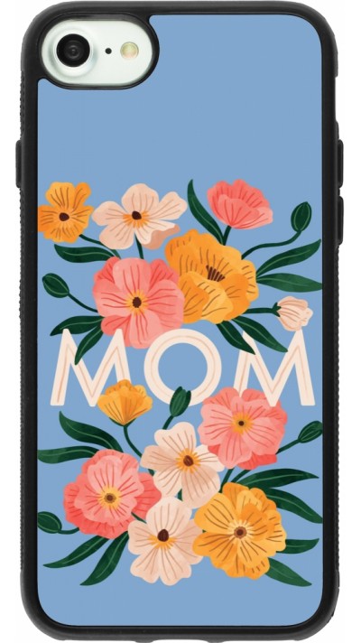 iPhone 7 / 8 / SE (2020, 2022) Case Hülle - Silikon schwarz Mom 2026 Flowers