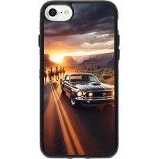 iPhone 7 / 8 / SE (2020, 2022) Case Hülle - Silikon schwarz Mustang 69 Grand Canyon