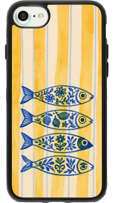 iPhone 7 / 8 / SE (2020, 2022) Case Hülle - Silikon schwarz Portuguese fish 2026