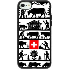 iPhone 7 / 8 / SE (2020, 2022) Case Hülle - Silikon schwarz Poya Schweiz 1