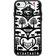 iPhone 7 / 8 / SE (2020, 2022) Case Hülle - Silikon schwarz Poya Schweiz 2