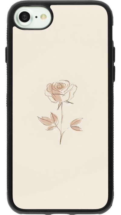 iPhone 7 / 8 / SE (2020, 2022) Case Hülle - Silikon schwarz Rosa Sand Minimalistisch
