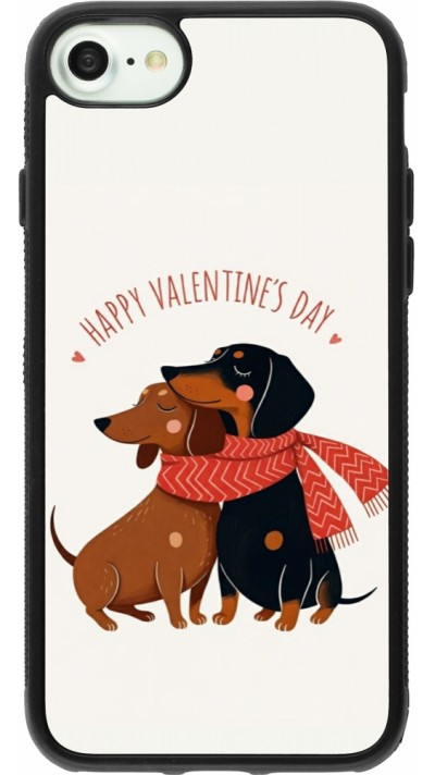iPhone 7 / 8 / SE (2020, 2022) Case Hülle - Silikon schwarz Saint Valentines Day 26 Happy Valentine