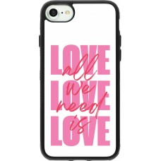 iPhone 7 / 8 / SE (2020, 2022) Case Hülle - Silikon schwarz Saint Valentines Day 26 Love all we need is