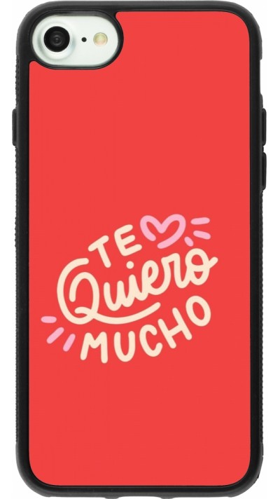iPhone 7 / 8 / SE (2020, 2022) Case Hülle - Silikon schwarz Saint Valentines Day 26 Te quiero mucho