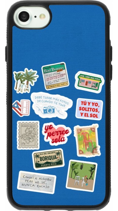 iPhone 7 / 8 / SE (2020, 2022) Case Hülle - Silikon schwarz Seals of the Dominican Republic DTMF