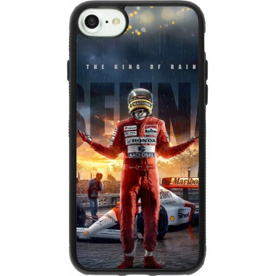 iPhone 7 / 8 / SE (2020, 2022) Case Hülle - Silikon schwarz Senna The King of Rain