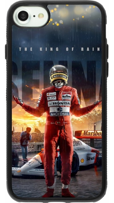 iPhone 7 / 8 / SE (2020, 2022) Case Hülle - Silikon schwarz Senna The King of Rain