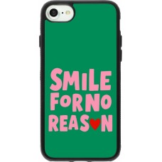 iPhone 7 / 8 / SE (2020, 2022) Case Hülle - Silikon schwarz Smile for no reason 2026