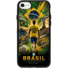 iPhone 7 / 8 / SE (2020, 2022) Case Hülle - Silikon schwarz Fussball Brasilien splash 2026