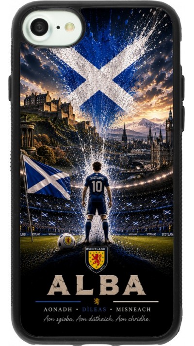 iPhone 7 / 8 / SE (2020, 2022) Case Hülle - Silikon schwarz Fussball Schottland splash 2026