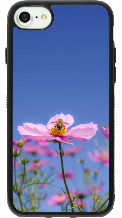 iPhone 7 / 8 / SE (2020, 2022) Case Hülle - Silikon schwarz Bee on a flower 2026