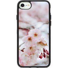 iPhone 7 / 8 / SE (2020, 2022) Case Hülle - Silikon schwarz Cherry tree 2026