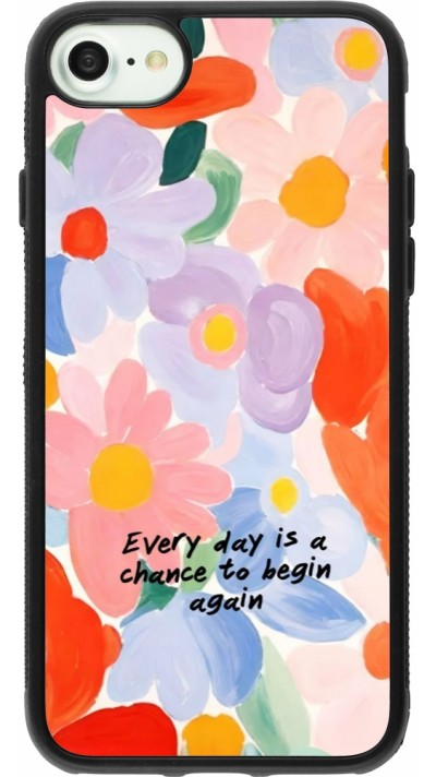iPhone 7 / 8 / SE (2020, 2022) Case Hülle - Silikon schwarz Every day is a chance 2026