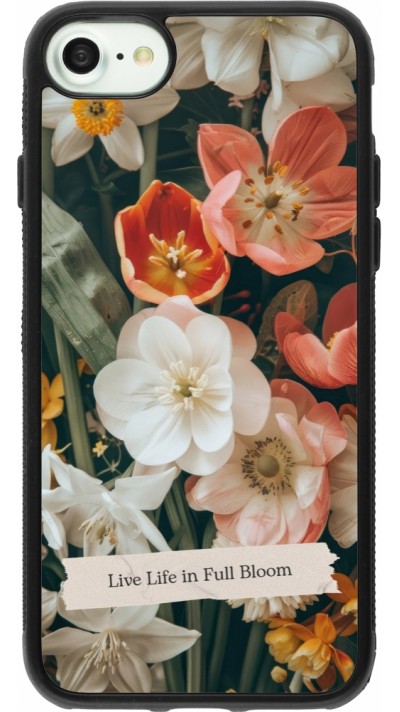 iPhone 7 / 8 / SE (2020, 2022) Case Hülle - Silikon schwarz Full Bloom 2026