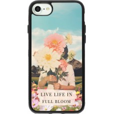 iPhone 7 / 8 / SE (2020, 2022) Case Hülle - Silikon schwarz Live life in full moon 2026
