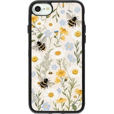 iPhone 7 / 8 / SE (2020, 2022) Case Hülle - Silikon schwarz Pattern bees 2026