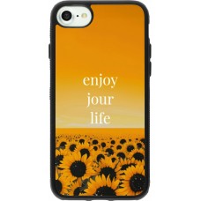 iPhone 7 / 8 / SE (2020, 2022) Case Hülle - Silikon schwarz Summer 2025 Enjoy your life
