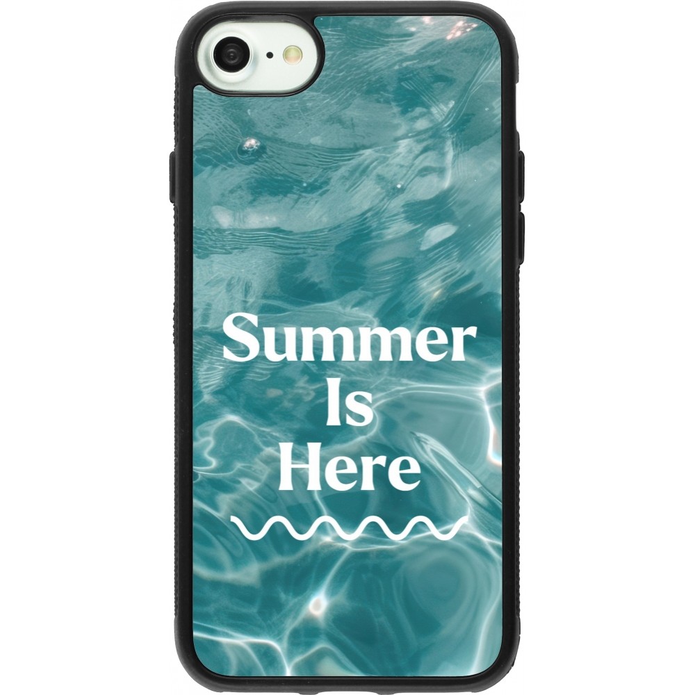 iPhone 7 / 8 / SE (2020, 2022) Case Hülle - Silikon schwarz Summer 2025 Summer is here