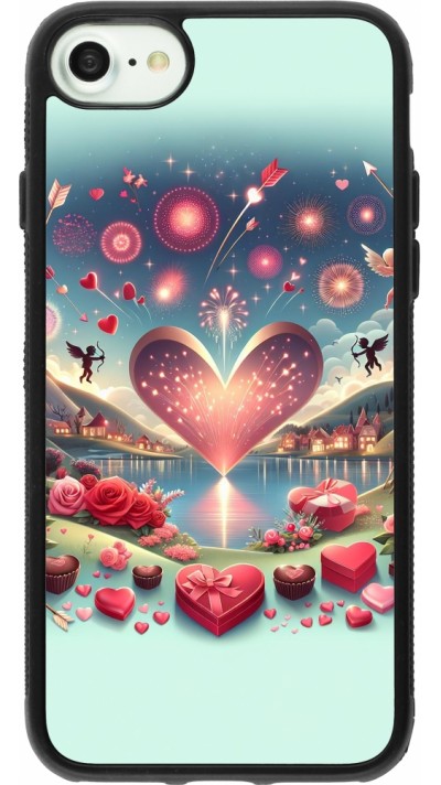 iPhone 7 / 8 / SE (2020, 2022) Case Hülle - Silikon schwarz Valentin 2025 Schick