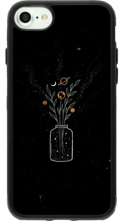 Coque iPhone 7 / 8 / SE (2020, 2022) - Silicone rigide noir Vase black