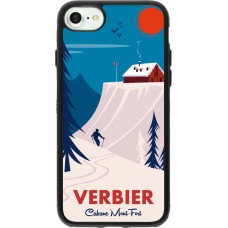 iPhone 7 / 8 / SE (2020, 2022) Case Hülle - Silikon schwarz Verbier Cabane Mont-Fort