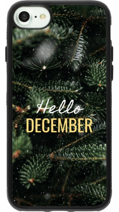 iPhone 7 / 8 / SE (2020, 2022) Case Hülle - Silikon schwarz Winter 25 Winter hello december