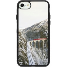 iPhone 7 / 8 / SE (2020, 2022) Case Hülle - Silikon schwarz Winter 25 Winter polar express