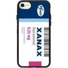Coque iPhone 7 / 8 / SE (2020, 2022) - Silicone rigide noir Xanax Alprazolam 2025