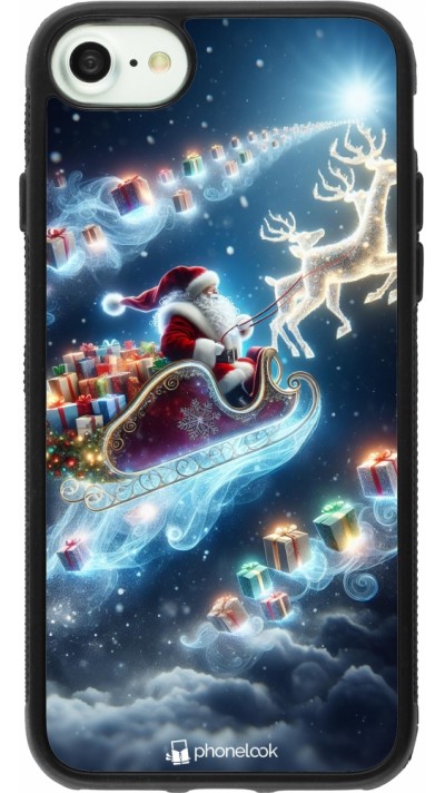 iPhone 7 / 8 / SE (2020, 2022) Case Hülle - Silikon schwarz Weihnachten 2023 Verzauberter Weihnachtsmann