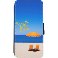 iPhone 7 / 8 / SE (2020, 2022) Case Hülle - Wallet schwarz Summer 2025 Bring me to the beach