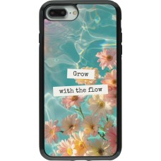 iPhone 7 Plus / 8 Plus Case Hülle - Hybrid Armor schwarz Summer 2025 Grow with the flow