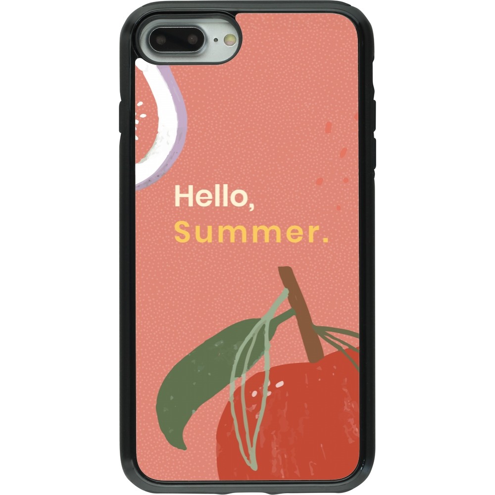 iPhone 7 Plus / 8 Plus Case Hülle - Hybrid Armor schwarz Summer 2025 Hello summer