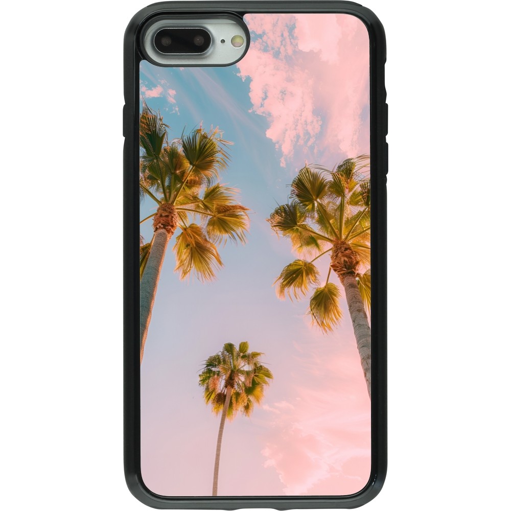 iPhone 7 Plus / 8 Plus Case Hülle - Hybrid Armor schwarz Summer 2025 Palmiers
