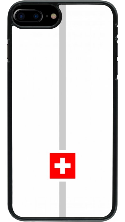 iPhone 7 Plus / 8 Plus Case Hülle - Kanton CH weiss