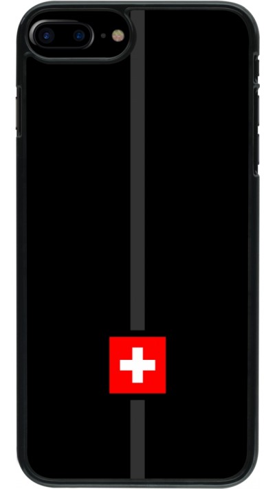 iPhone 7 Plus / 8 Plus Case Hülle - Kanton CH schwarz