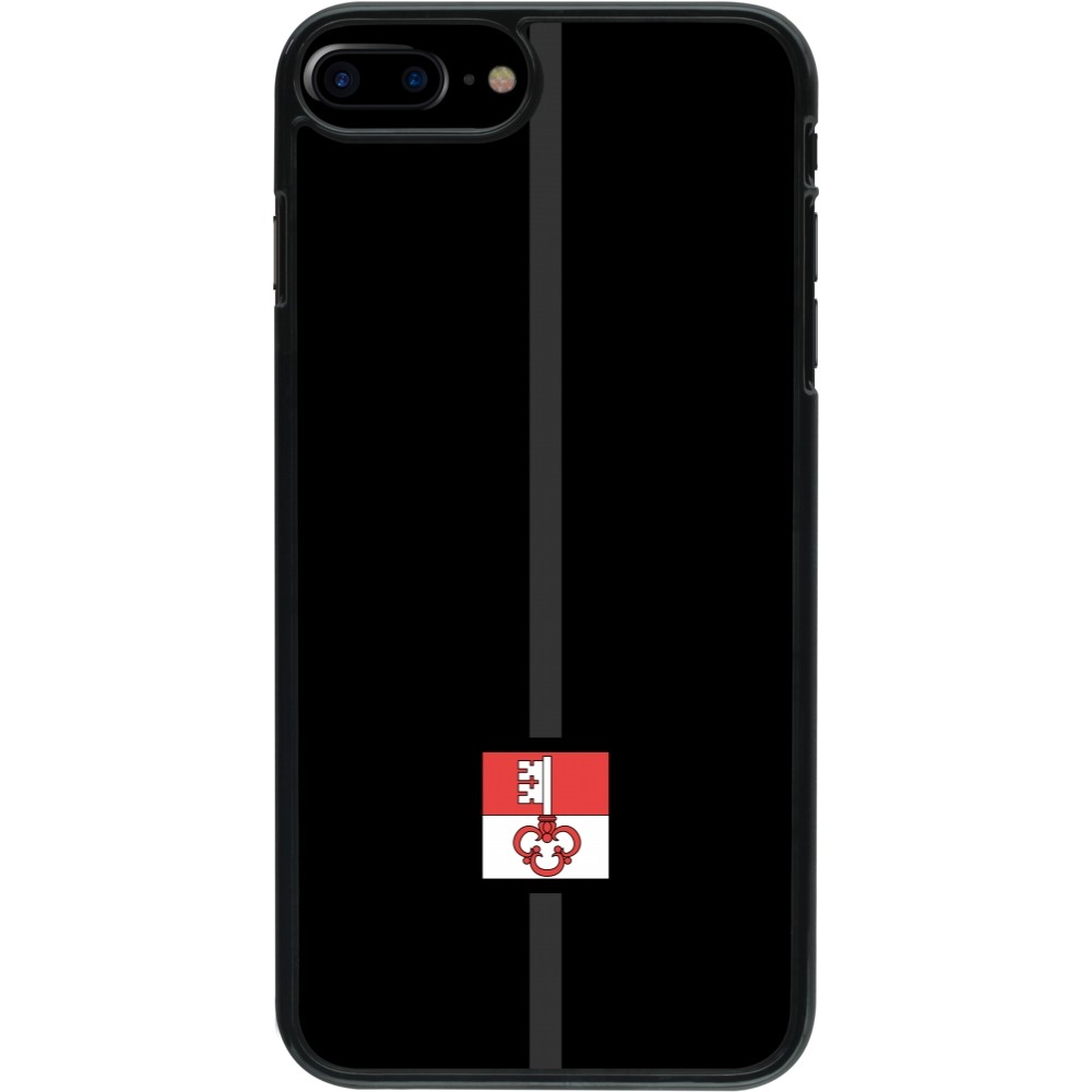 iPhone 7 Plus / 8 Plus Case Hülle - Kanton OW schwarz