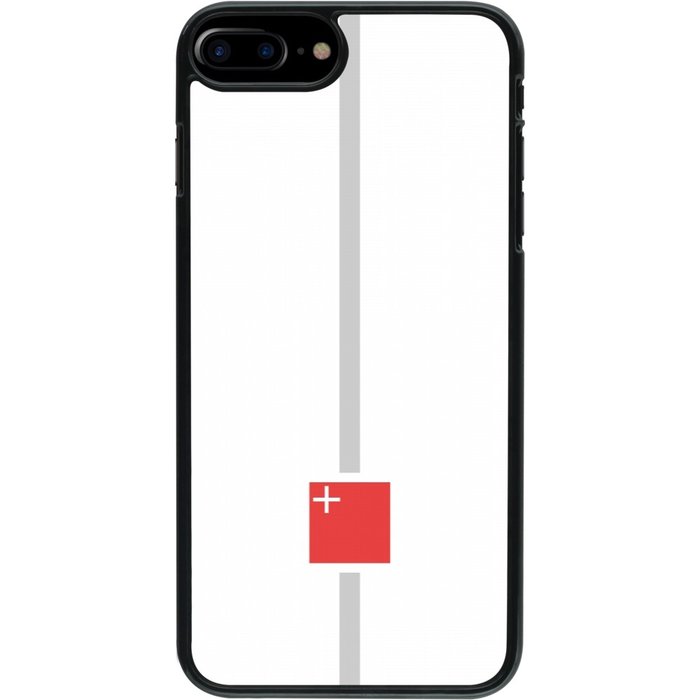 iPhone 7 Plus / 8 Plus Case Hülle - Kanton SZ weiss